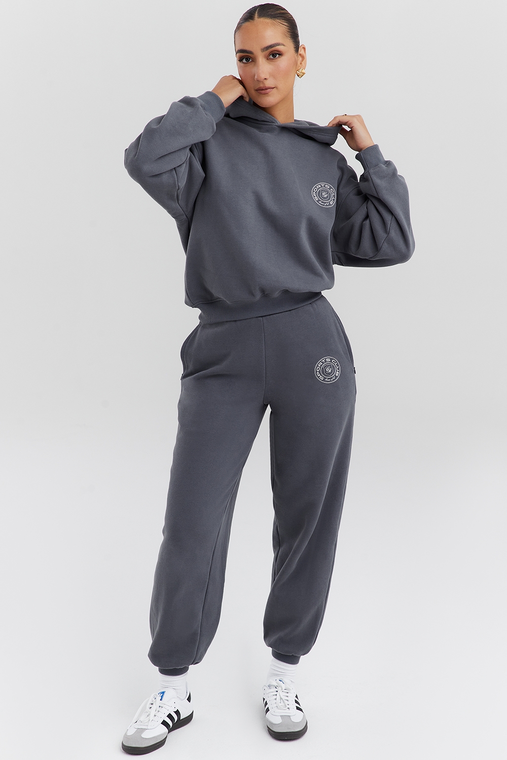 Coast, Slate Fleece Back Jogging Trousers - SALE