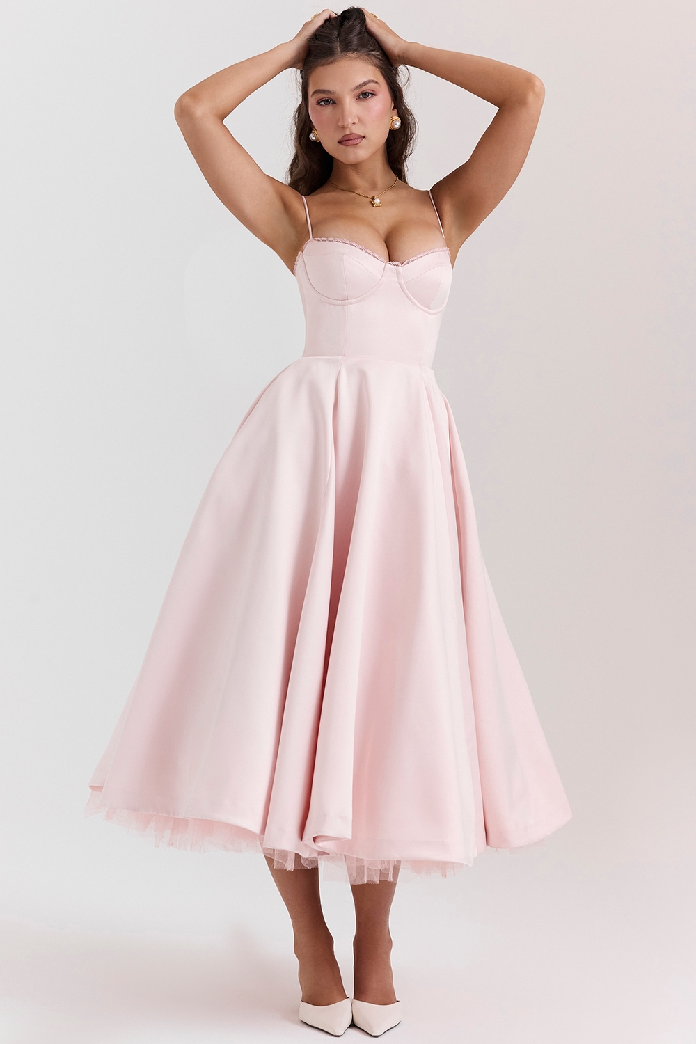 Mademoiselle, Ballerina Pink Midi Dress