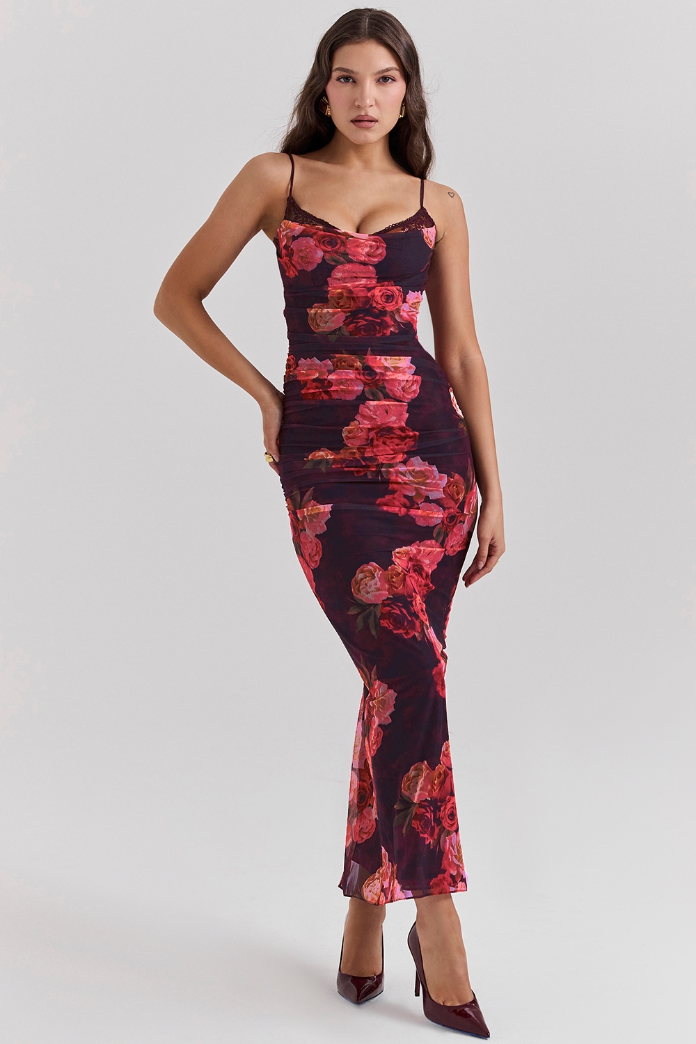 Nalini, Romantic Floral Maxi Dress