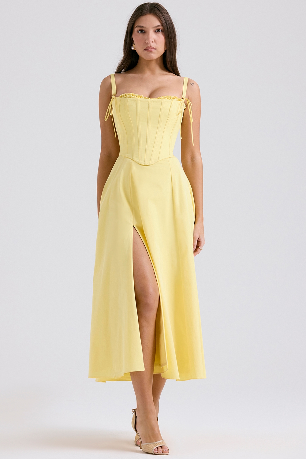 Clarabelle, Sunshine Cotton Midi Sundress