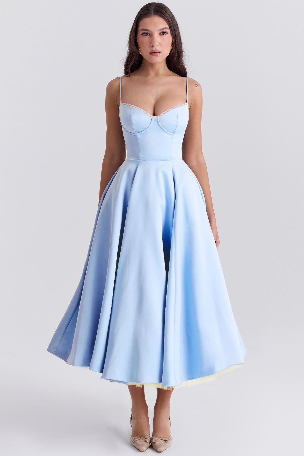 Mademoiselle, Cinderella Blue Tulle Midi Dress