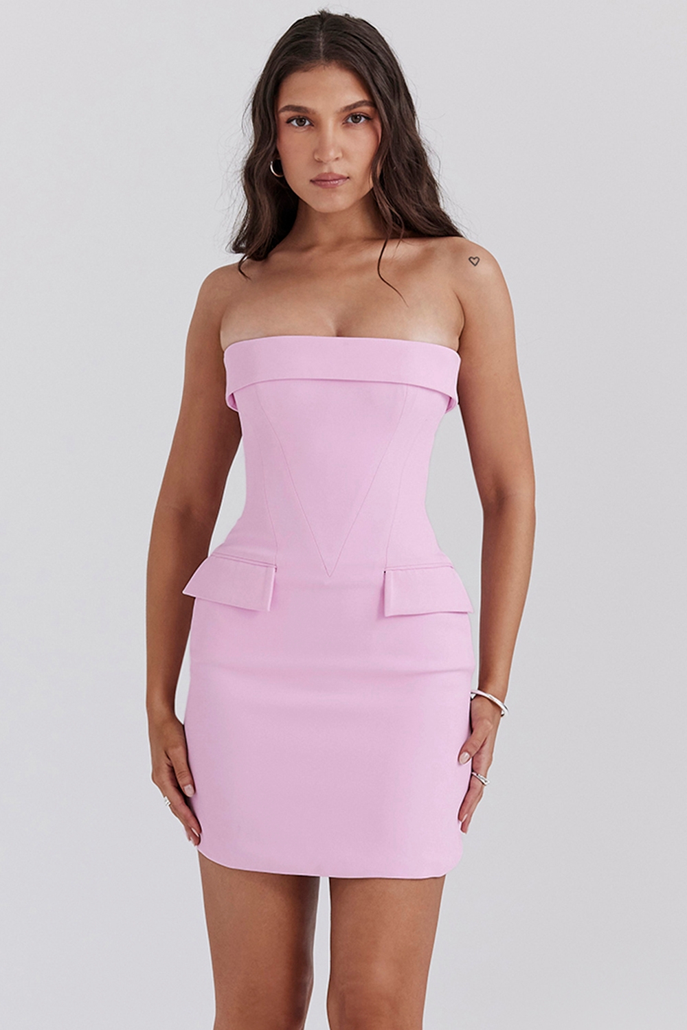 Naia, Cotton Candy Strapless Mini Dress