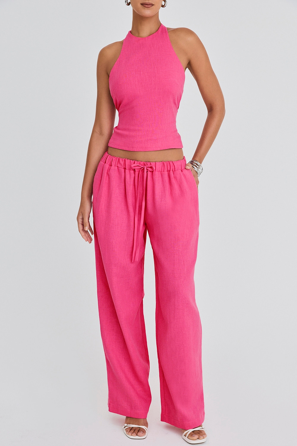 Rose,Mistress Rocks  Wide Leg Trousers