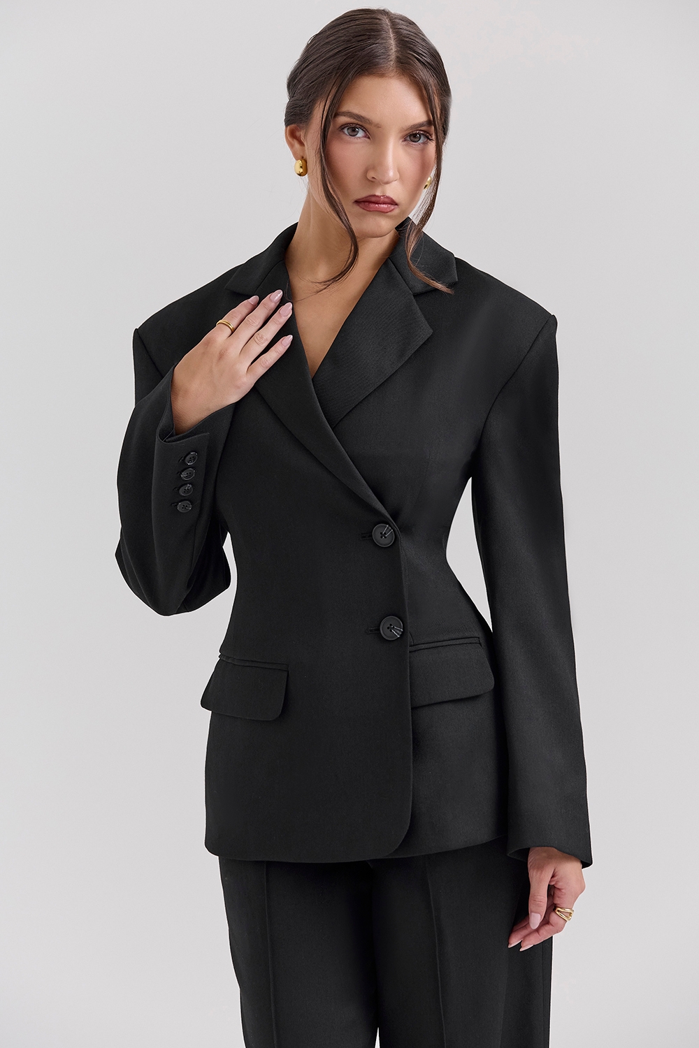 Hudson, Black Hourglass Blazer