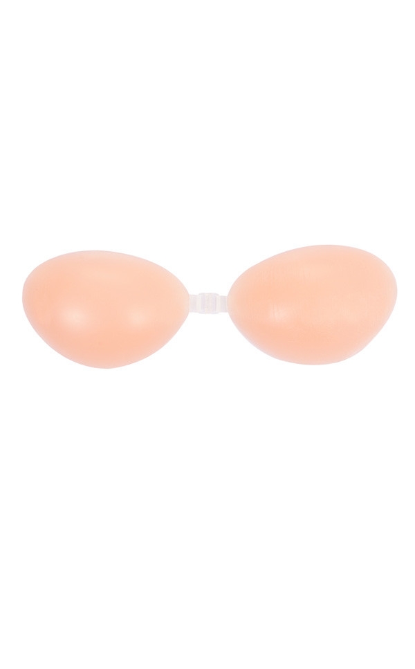 Silicon Front-Fastening Invisible Bra - Beige,