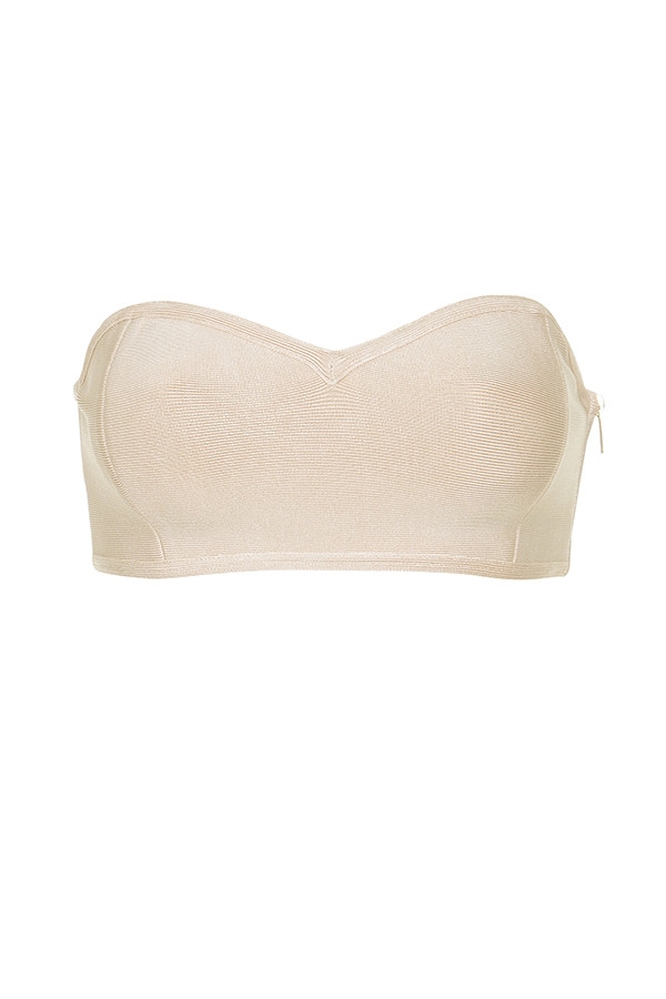 Naked, Beige Bandage Strapless Bra