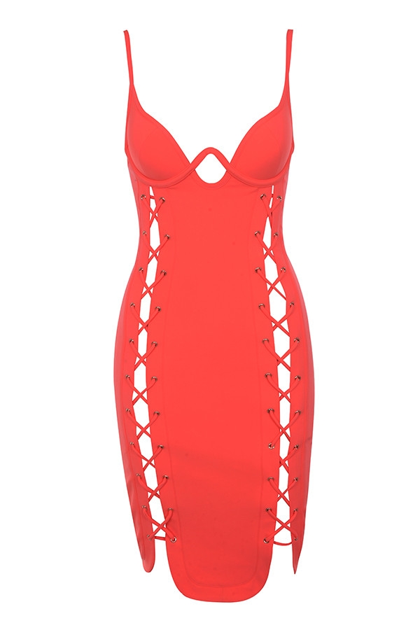 princess polly baby blue dress Women's Red Mini Dresses main image 0