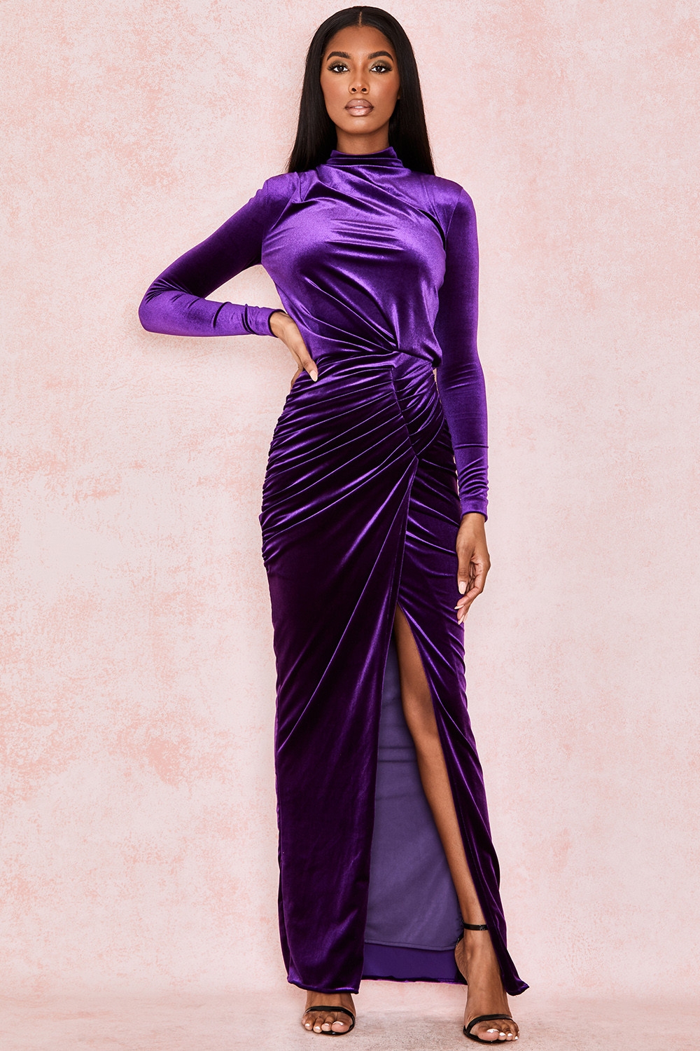 long modest formal dresses Mermaid One Shoulder Satin Modest Wedding Guest Dresses, Long Formal B –  bridalsew