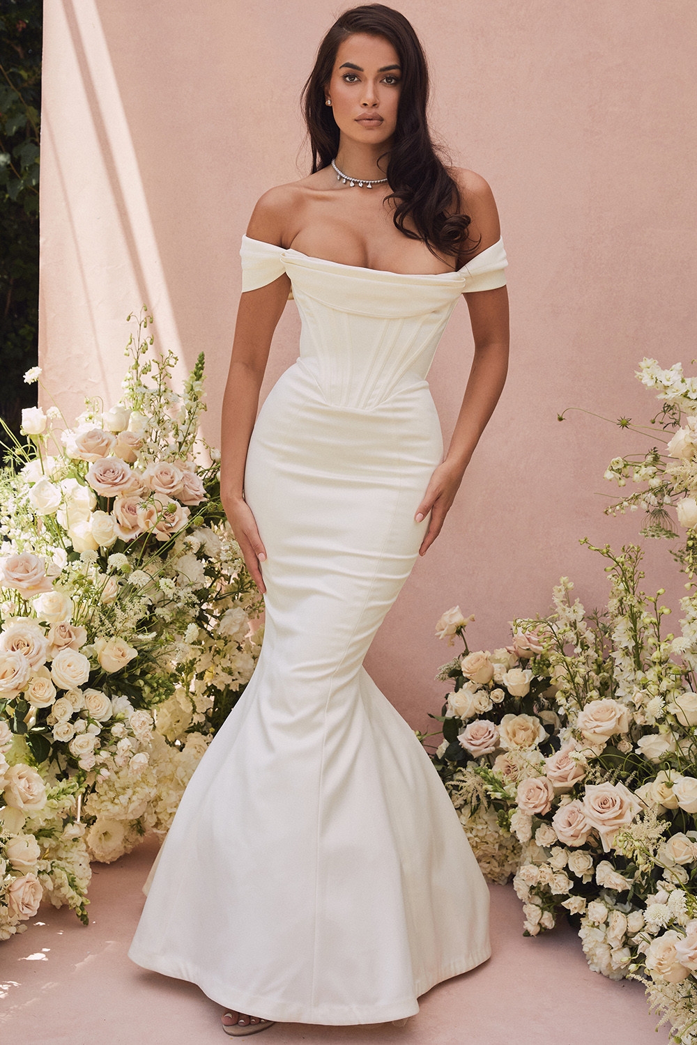 Antoinette, Ivory Corset Off Shoulder Bridal Gown - Limited Edition