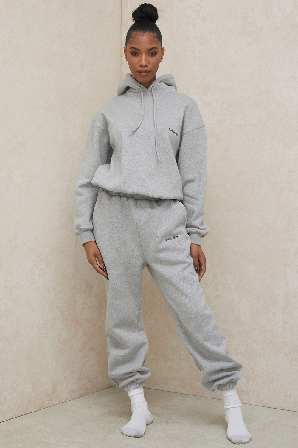 Cloud, Grey Brushback Jogging Trousers