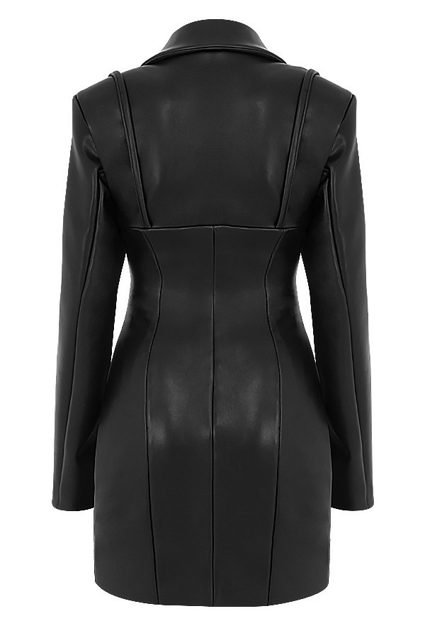 knee length dresses for ladies PETRA BLACK MIDI BLAZER DRESS main image 1