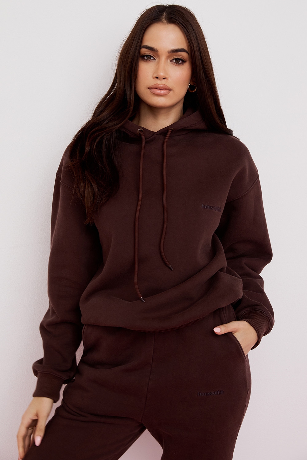 Halo, Chocolate Oversized Hoodie