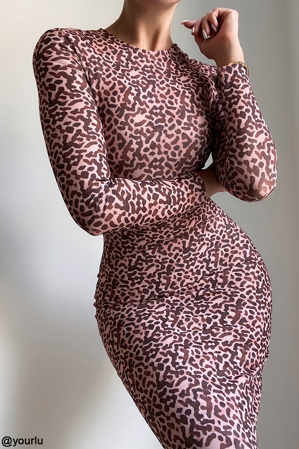 knee length dresses for ladies Elysia Mesh Maxi Dress