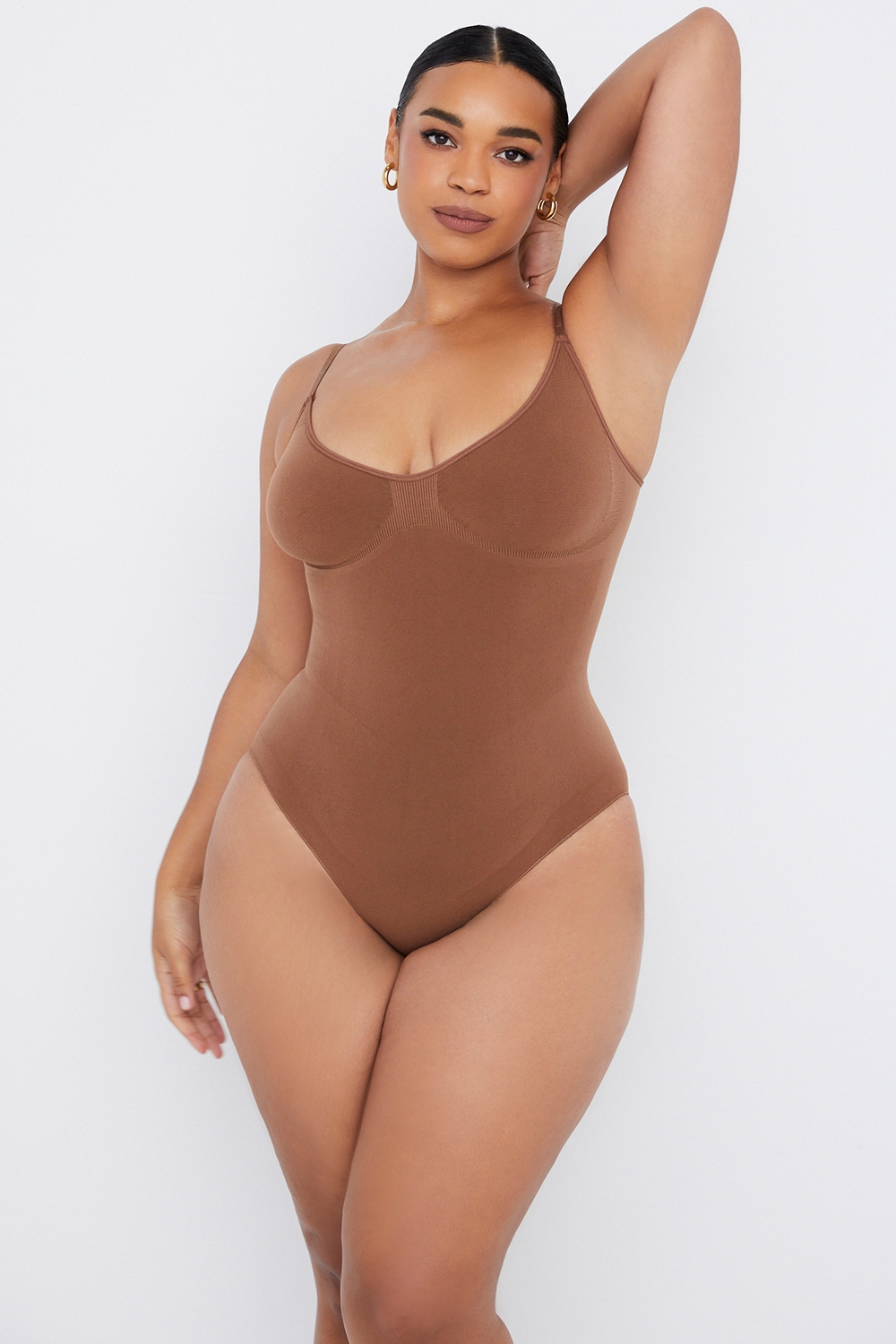 Sculpting Full Brief Bodysuit Mocha,