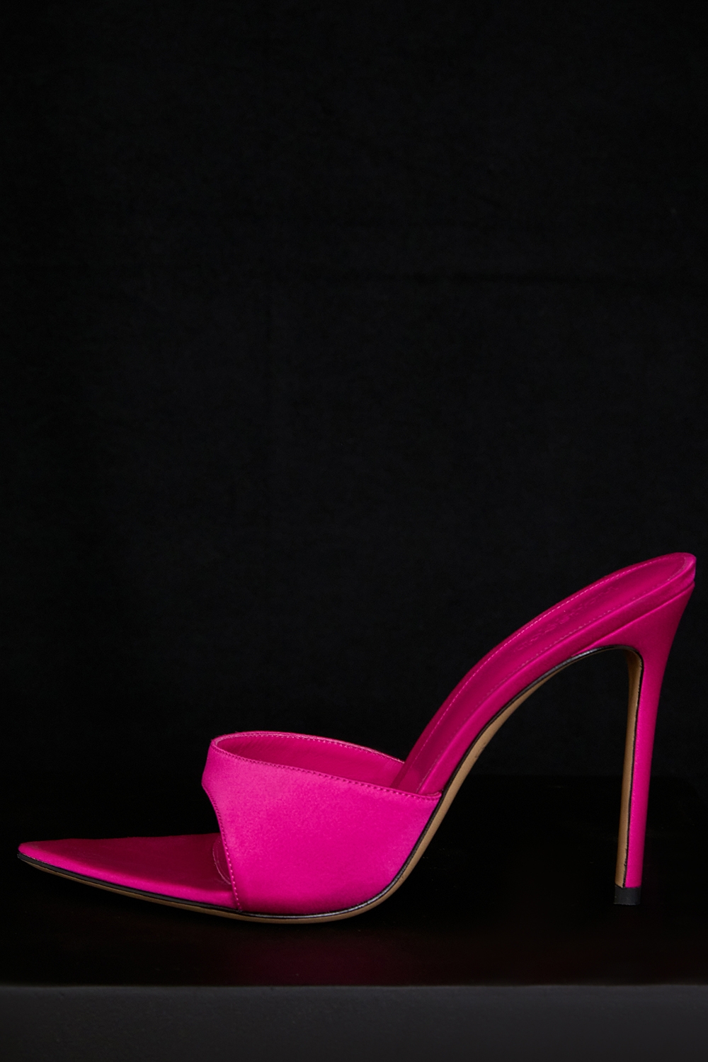 Bella, Pink Pointed High Heel Mules