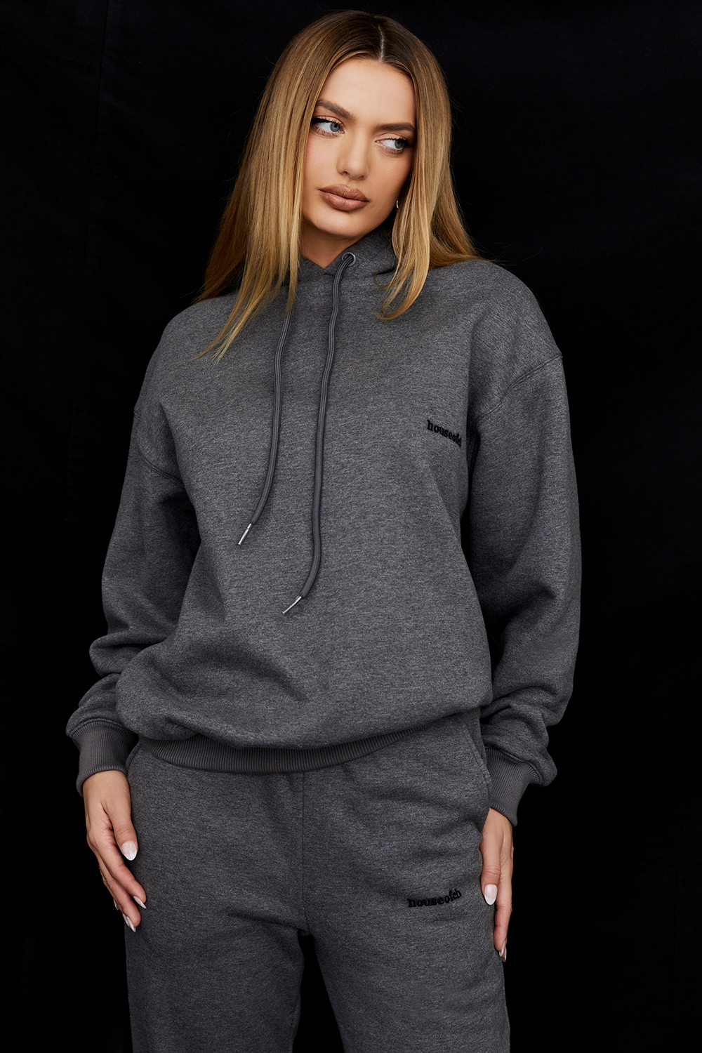 Halo, Dark Grey Oversized Hoodie