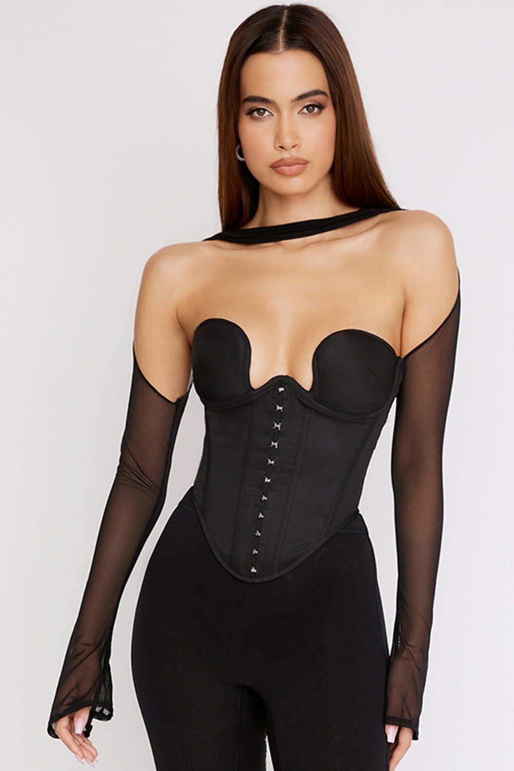 Mina, Black Structured Corset - SALE