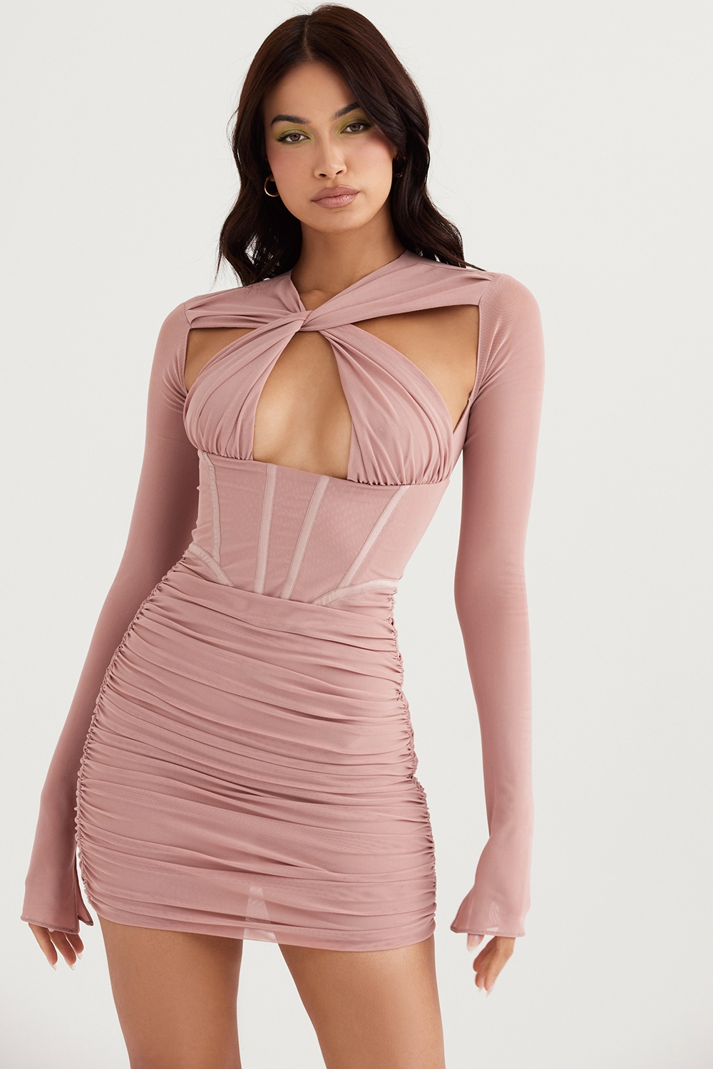 Adanna, Blush Corset Mini Dress