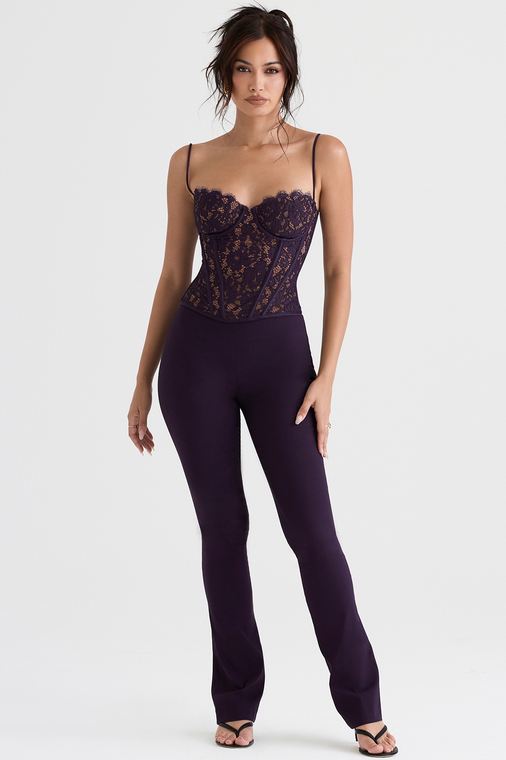 Laurel, Night Shade High Waisted Trousers