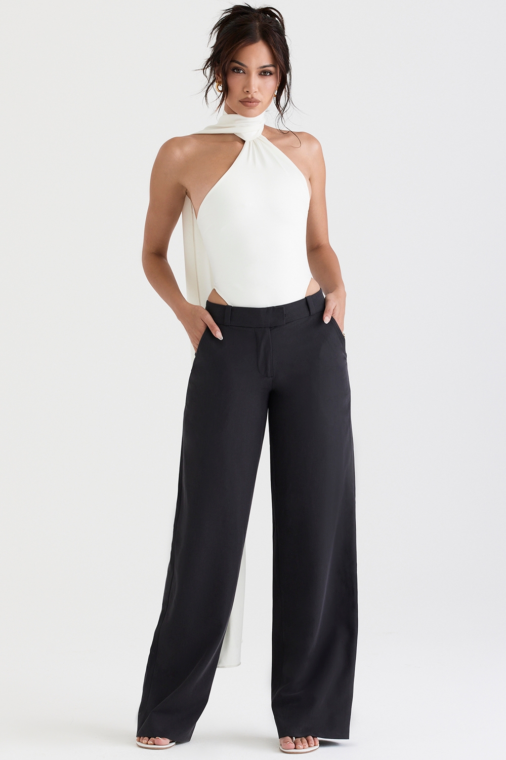 Cameron, Grey Loose Fit Trousers