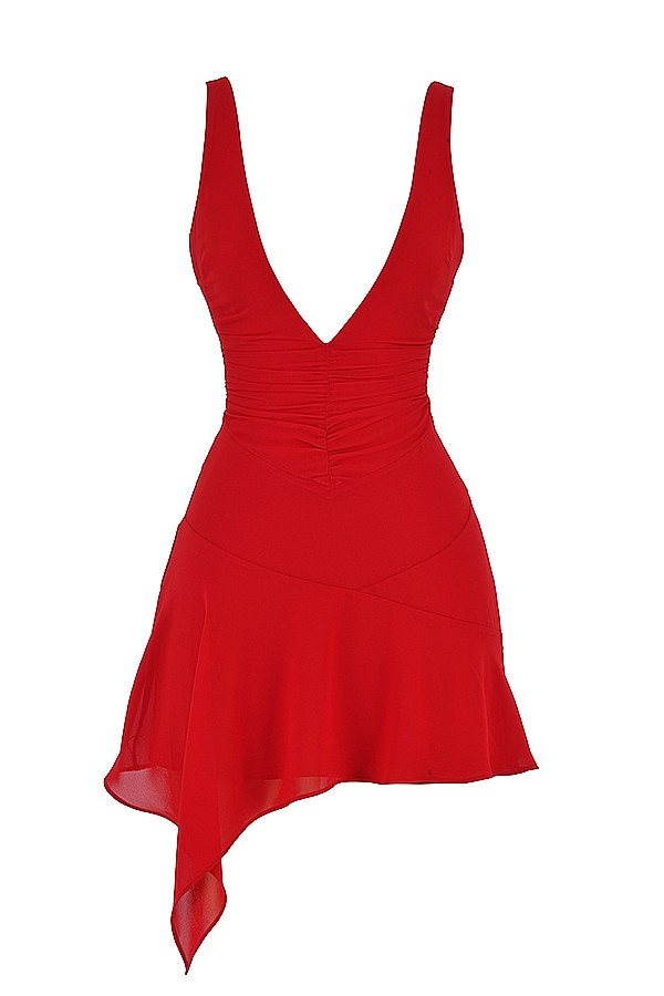 mistress rocks scarlet plunge neck mini dress Scarlet Plunge Neck Mini Dress