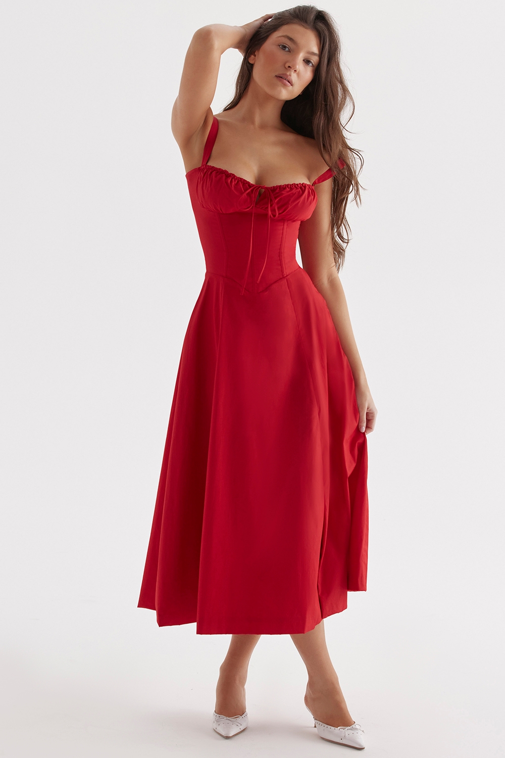 Carmen, Red Rose Bustier Sundress