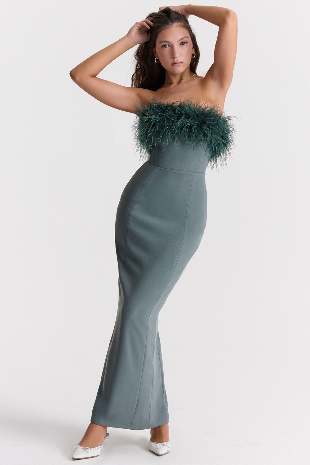 Juliene, Eucalyptus Maxi Dress