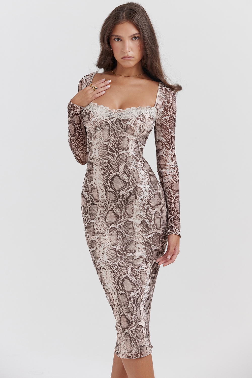 Seraphina, Snake Print Corset Dress