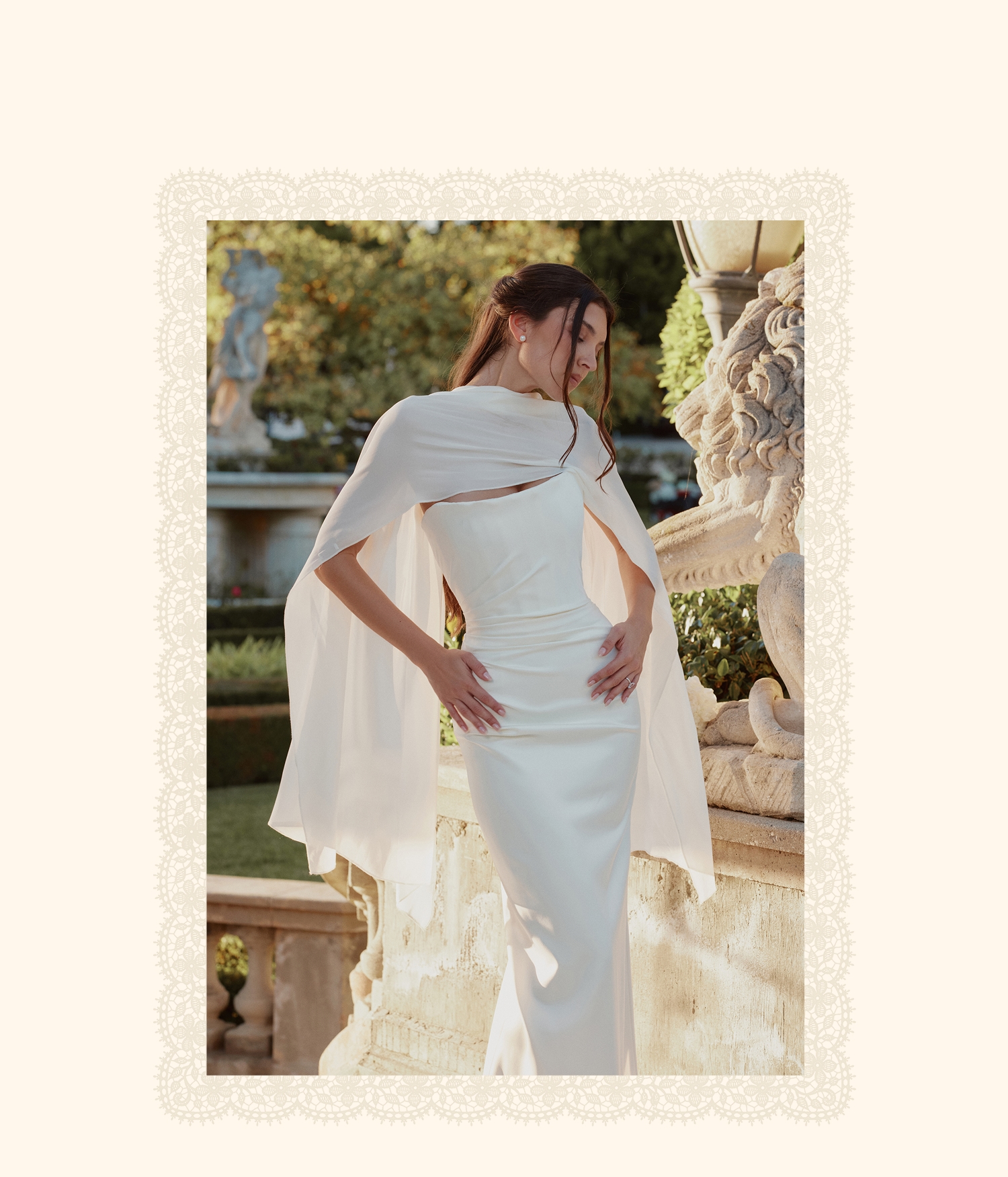 green emerald velvet dress Wedtrend Women Ivory Bridal Dress A Line Long Chiffon Wedding Dress with 3D Butterflies Long Sleeves, Ivory / US8 main image 0