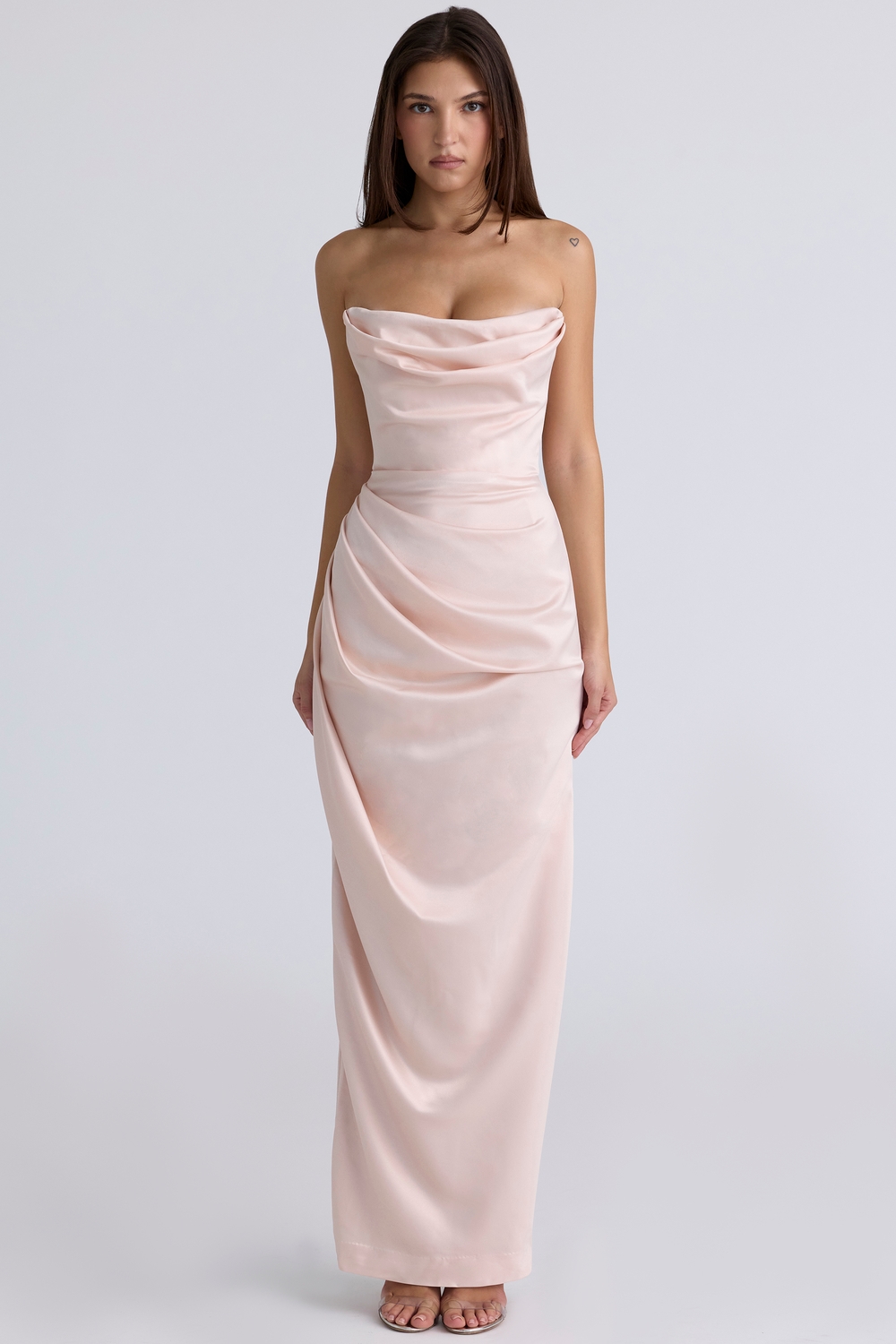 strapless dress bridesmaid Stacees Long Elastic Satin Features of Bridget Include Pick the Perfect Bridesmaid Dress