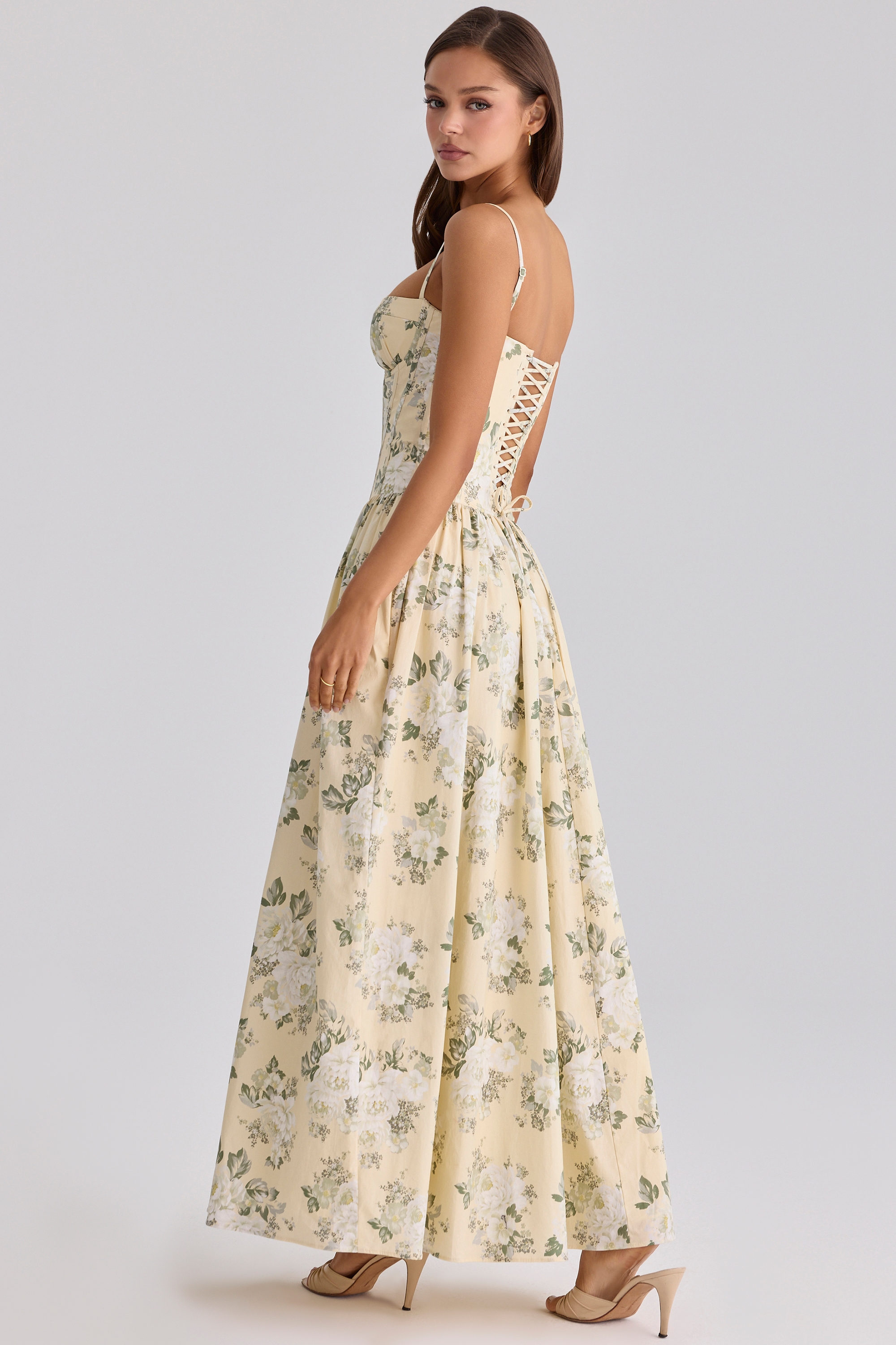 House of CB Rona Dress | Lemon Floral Print Maxi House of CB Rona Dress | Lemon Floral Print Maxi