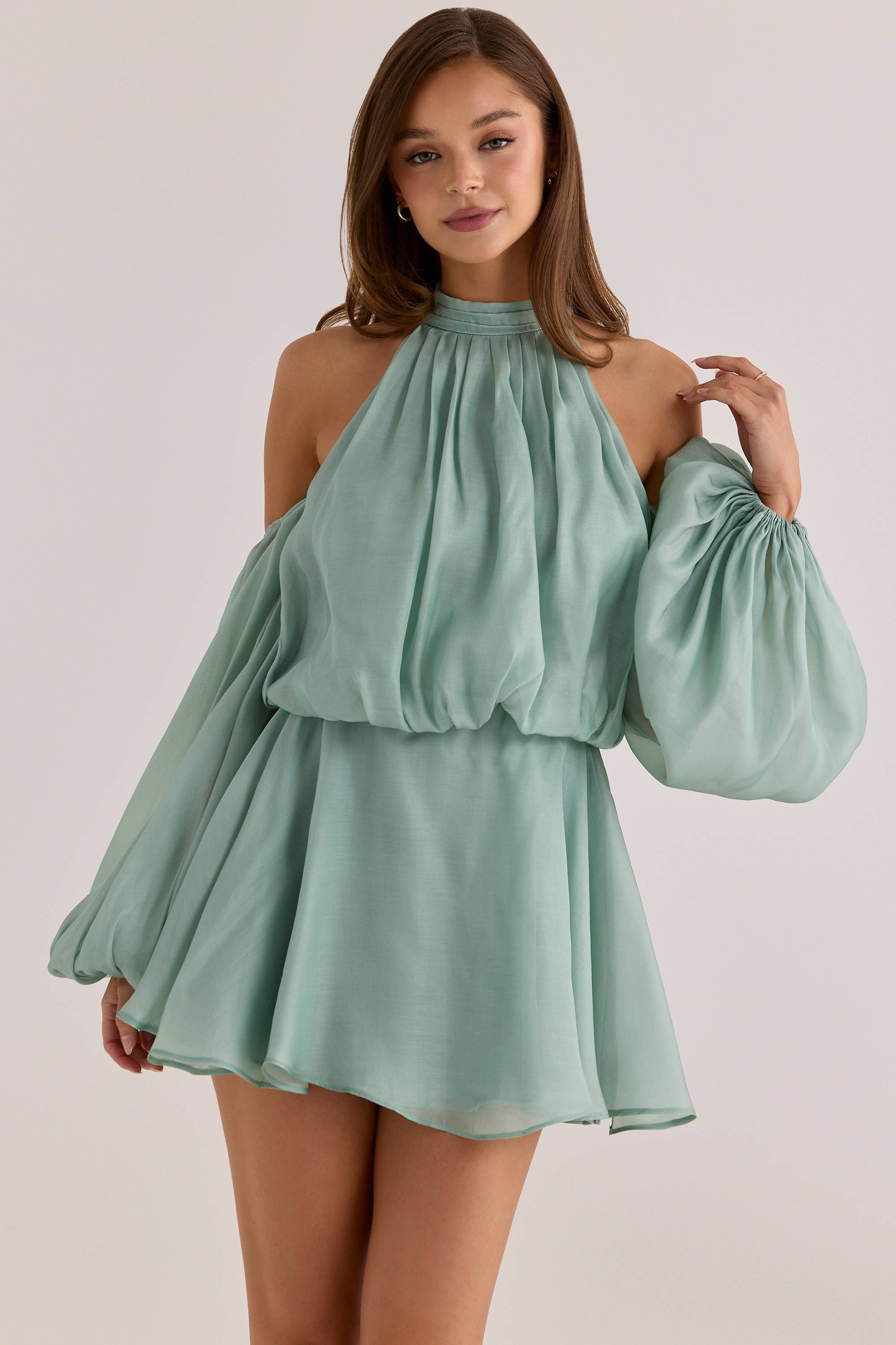 jade silk mini dress Jade Silk Mini Dress
