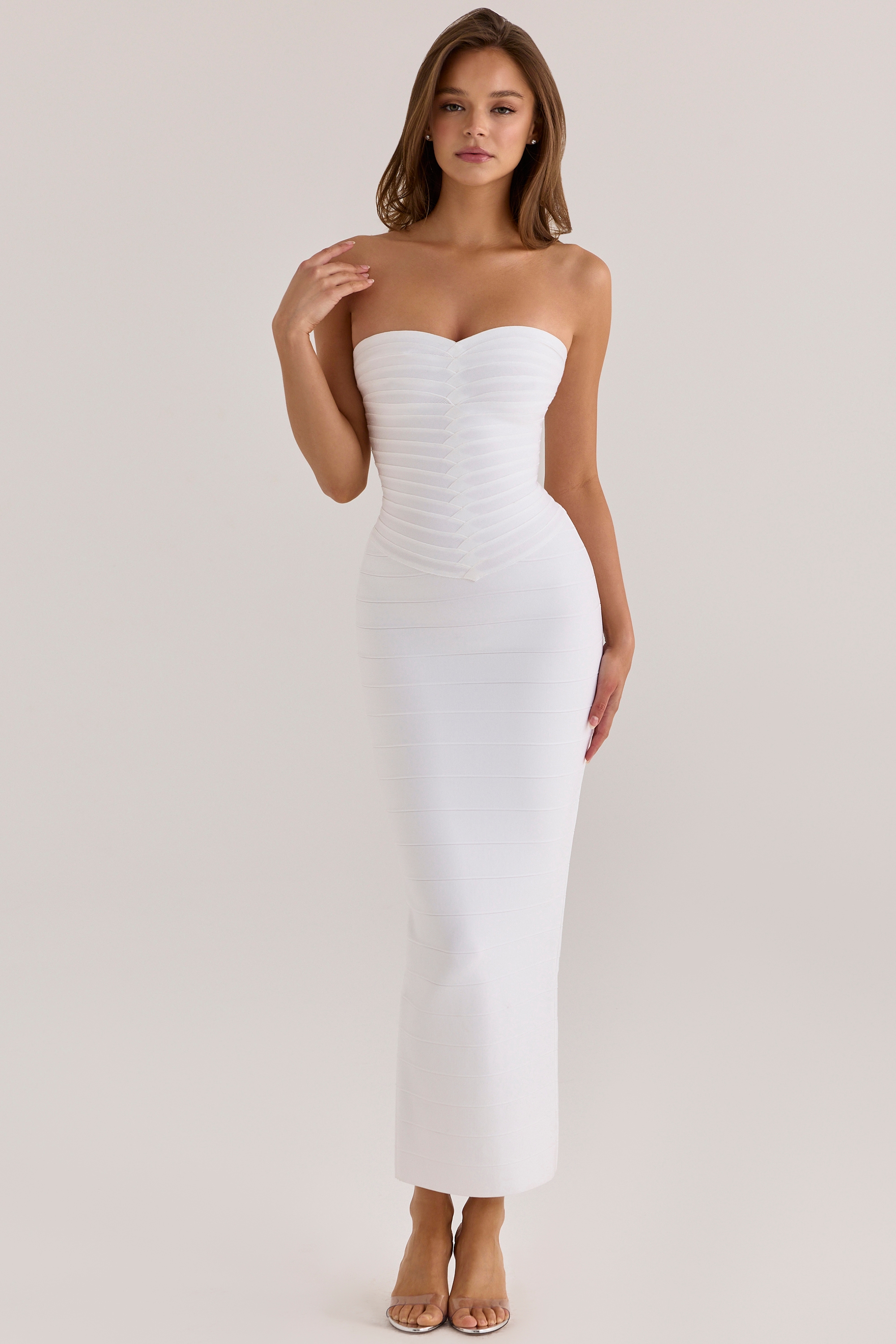hutch cataline sweetheart strapless maxi dress Hutch Strapless Heart Maxi Dress