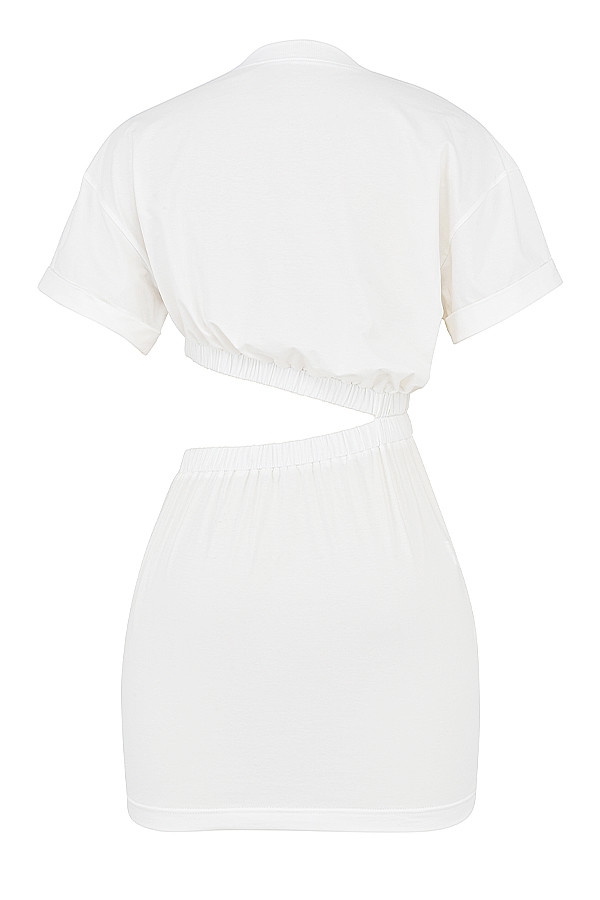 mistress rocks t shirt dress White & Moss Pleated Pinafore Dress